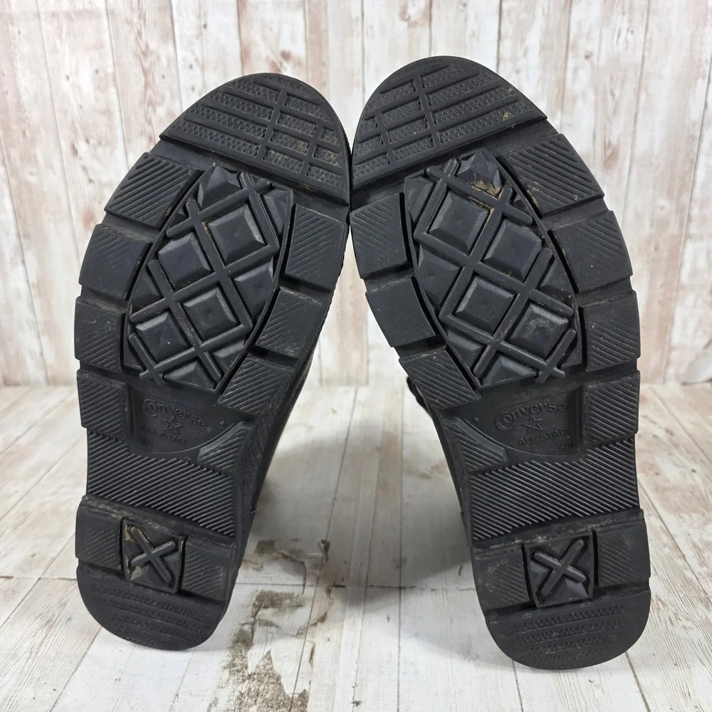 Converse Chuck Taylor All Star Outsider Hi Mens 10.5 Black Leather Boots 117307